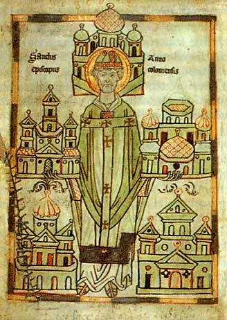 Annon II de Cologne avec les églises et les monastères qu'il a fondés